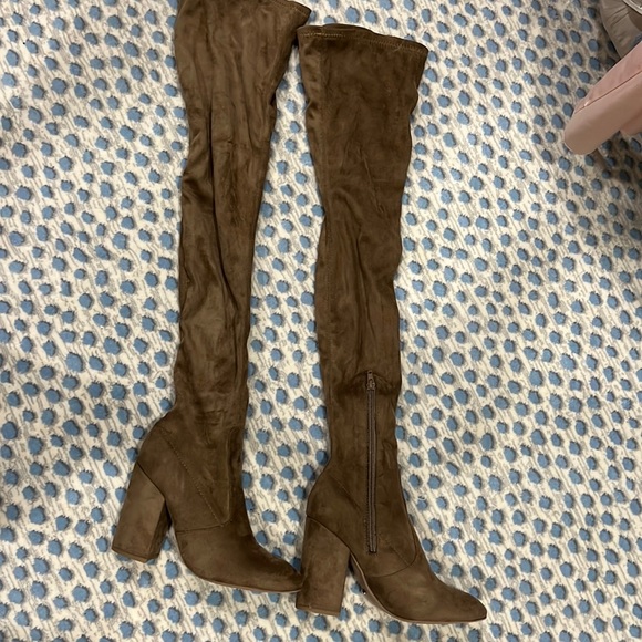 Tony Bianco Over the Knee Micro Suede Boot - Picture 1 of 5